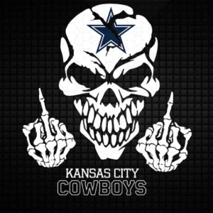 bold and edgy with a vintage twist Cowboys skull SVG design showing defiance and pride for Cricut and Silhouette cutting machines
