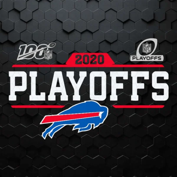Like Buffalo Bills Logo 2020 100 Nfl Playoffs SVG