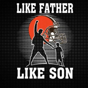 modern with a nostalgic touch, emphasizing family connection Browns classic SVG design showing nostalgia and pride for Cricut and Silhouette cutting machines