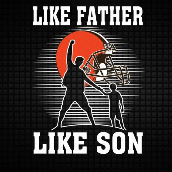 modern with a nostalgic touch, emphasizing family connection Browns classic SVG design showing nostalgia and pride for Cricut and Silhouette cutting machines