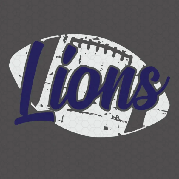 vintage with a modern twist, featuring a bold and playful typography Lions logo SVG design showing pride for Cricut and Silhouette cutting machines
