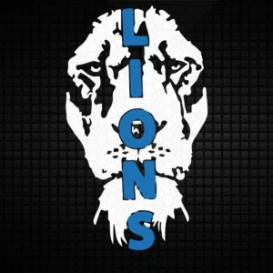 modern and bold with a touch of vintage Lions classic SVG design showing pride for Cricut and Silhouette cutting machines