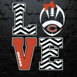 Love Chicago Bears Football Diamond SVG NFL Super Bowl
