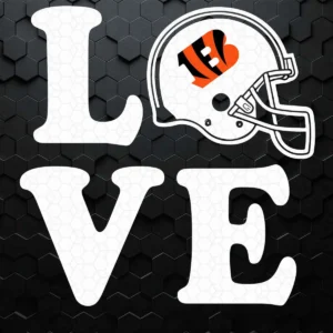 modern and bold Bengals helmet SVG design showing excitement for Cricut and Silhouette cutting machines