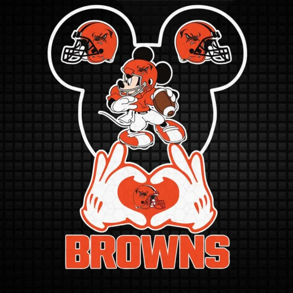 playful and modern with a vintage twist Browns classic SVG design showing nostalgia and pride for Cricut and Silhouette cutting machines