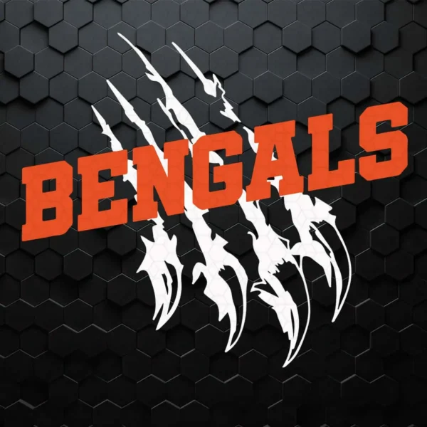 bold and modern with a hint of aggressive aesthetics Bengals classic SVG design showing excitement and pride for Cricut and Silhouette cutting machines
