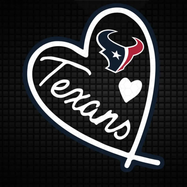 modern with a playful twist Texans logo SVG design showing pride for Cricut and Silhouette cutting machines