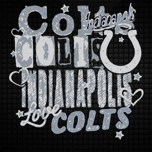 vintage with a playful, bold aesthetic Colts logo SVG design showing nostalgia and pride for Cricut and Silhouette cutting machines
