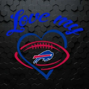 Love My Buffalo Bills SVG Silhouette Digital Download