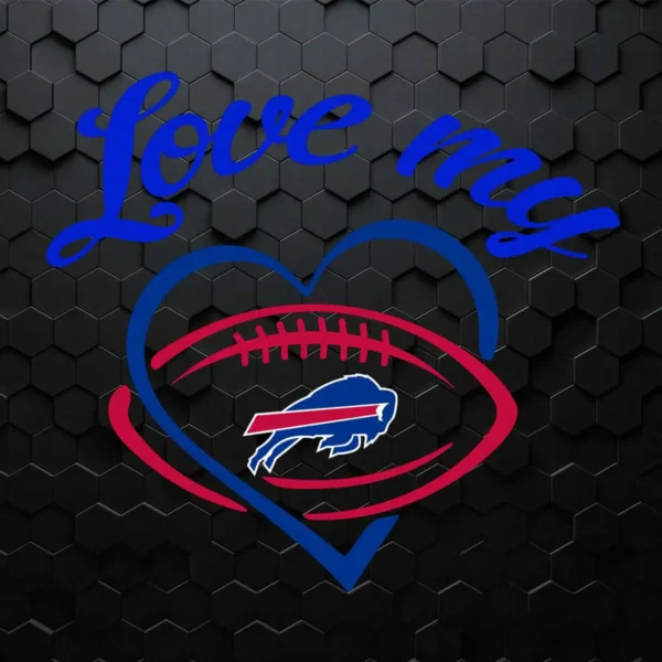 Love My Buffalo Bills SVG Silhouette Digital Download