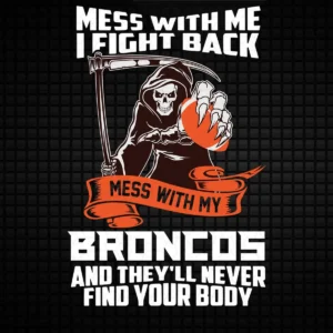 bold and edgy with a vintage flair Broncos classic SVG design showing defiance and pride for Cricut and Silhouette cutting machines
