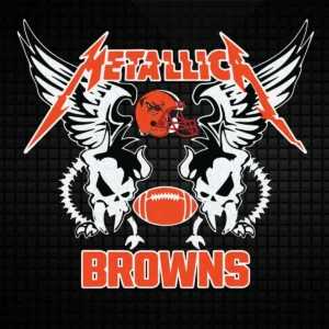 bold and edgy with a vintage rock influence Browns classic SVG design showing excitement and pride for Cricut and Silhouette cutting machines