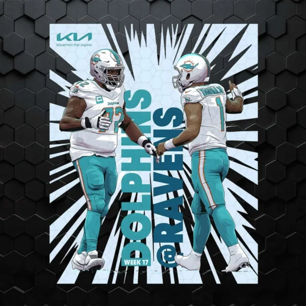 Miami Dolphins And Ravens Week 17 Png File