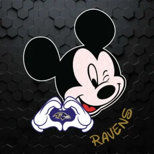Mickey Loves Ravens SVG Mickey's Ravens Adoration