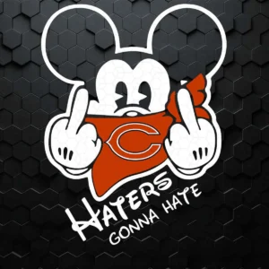 Mickey Mouse Haters Gonna Hate Chicago Bears SVG