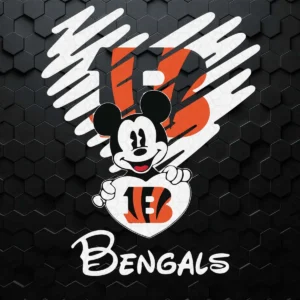 modern with playful elements Bengals classic SVG design showing excitement and nostalgia for Cricut and Silhouette cutting machines