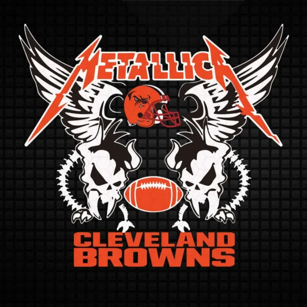 bold and edgy with a vintage rock influence Browns classic SVG design showing pride and nostalgia for Cricut and Silhouette cutting machines