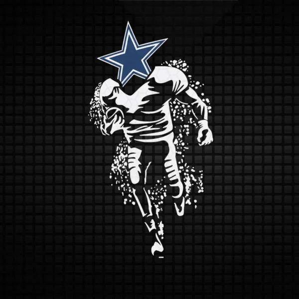 modern with a bold and dynamic representation of movement Cowboys logo SVG design showing pride for Cricut and Silhouette cutting machines