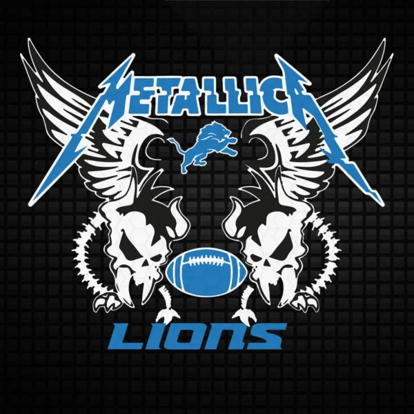 bold and edgy, combining elements of rock and sports culture Lions classic SVG design showing excitement and pride for Cricut and Silhouette cutting machines
