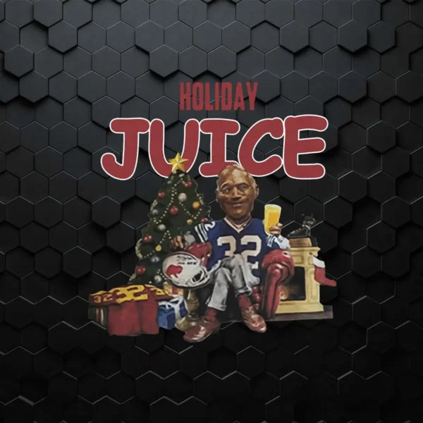 Oj Simpson Holiday Juice Buffalo Bills Christmas PNG File