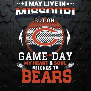 On Game Day My Heart And Soul Belongs To Bears SVG File