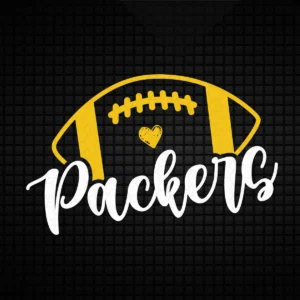 modern with a playful twist Packers logo SVG design showing pride for Cricut and Silhouette cutting machines