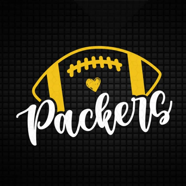 modern with a playful twist Packers logo SVG design showing pride for Cricut and Silhouette cutting machines
