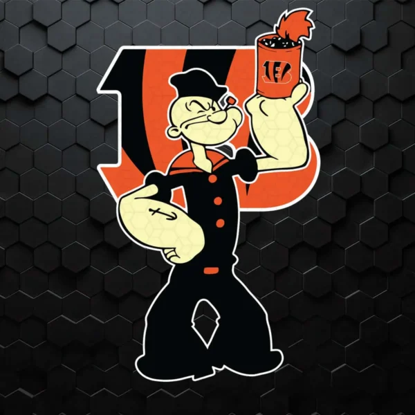 bold and playful, with a vintage cartoon aesthetic Bengals classic SVG design showing excitement and nostalgia for Cricut and Silhouette cutting machines