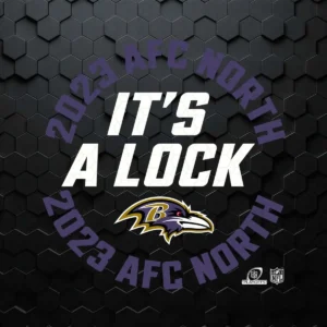 Ravens Nike It's A Lock 2023 Afc North Champions SVG