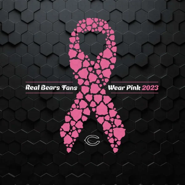Real Bears Fans Wear Pink 2023 SVG File Instant Download