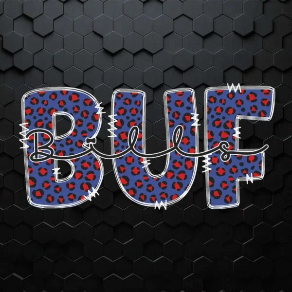 Retro Buffalo Football Buf Bills SVG Silhouette
