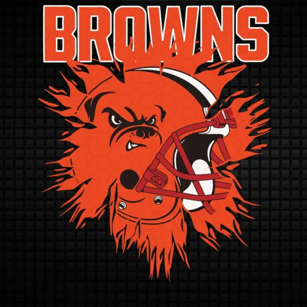 bold and modern with a vintage touch Browns logo SVG design showing pride for Cricut and Silhouette cutting machines