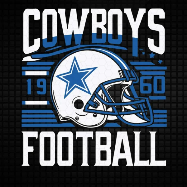 vintage with a modern twist Cowboys helmet SVG design showing pride for Cricut and Silhouette cutting machines