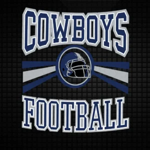 modern with a vintage touch Cowboys helmet SVG design showing pride for Cricut and Silhouette cutting machines