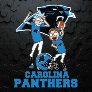 Rick And Morty Carolina Panthers SVG Cricut File