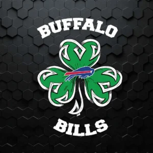 Shamrock Football St Patrick's Day Buffalo Bills SVG