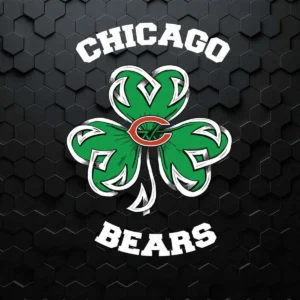 Shamrock Football St Patricks Day Chicago Bears SVG
