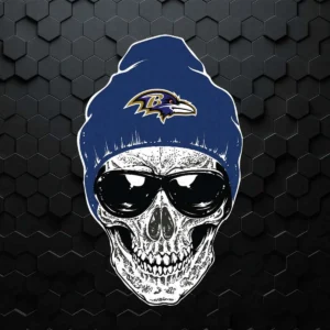 Skull Baltimore Ravens SVG Cricut File Digital Download