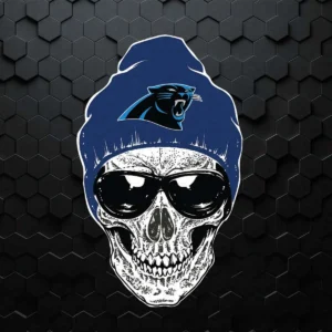 Skull Carolina Panthers Logo SVG Digital File Cricut