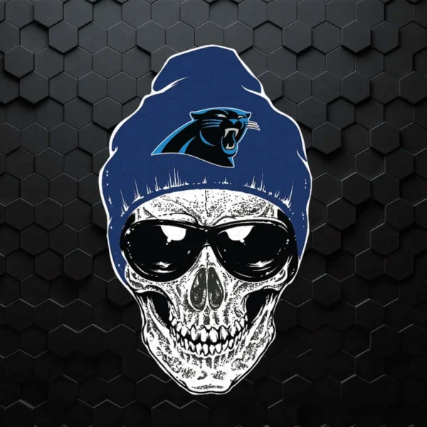 Skull Carolina Panthers Logo SVG Digital File Cricut