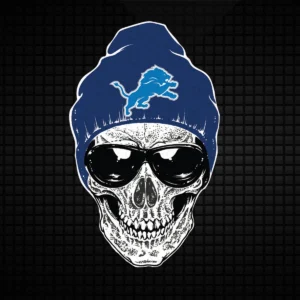 bold and edgy with a vintage flair Lions skull SVG design showing pride and camaraderie for Cricut and Silhouette cutting machines