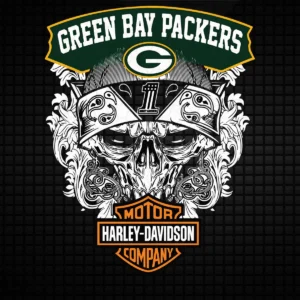 vintage with bold elements Packers skull SVG design showing pride for Cricut and Silhouette cutting machines