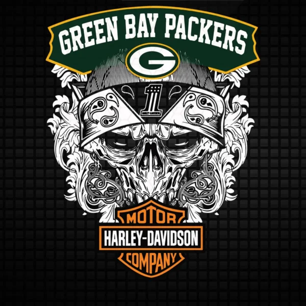 vintage with bold elements Packers skull SVG design showing pride for Cricut and Silhouette cutting machines
