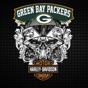 vintage with a bold and edgy aesthetic Packers skull SVG design showing pride for Cricut and Silhouette cutting machines