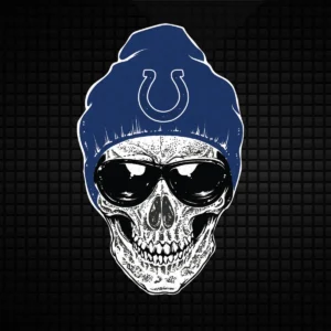 bold and edgy with a vintage twist Colts skull SVG design showing pride and camaraderie for Cricut and Silhouette cutting machines