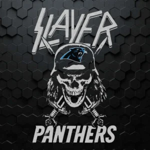 Slayer Panthers Carolina Panthers Skull SVG Cricut File