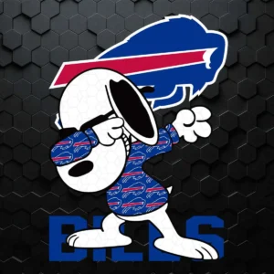 Snoopy Dabbing With Buffalo Bills SVG Cricut File