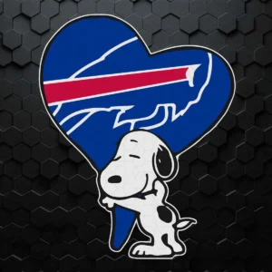 Snoopy Hugs The Buffalo Bills Heart Nfl SVG Cut File