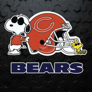 Snoopy Love Football Love Chicago Bears SVG Cricut File