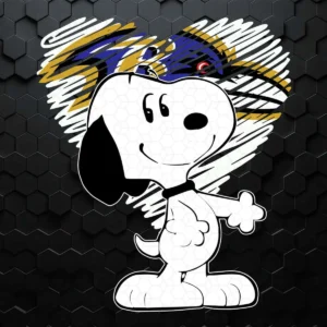Snoopy Ravens Fan SVG Cricut File Digital Download